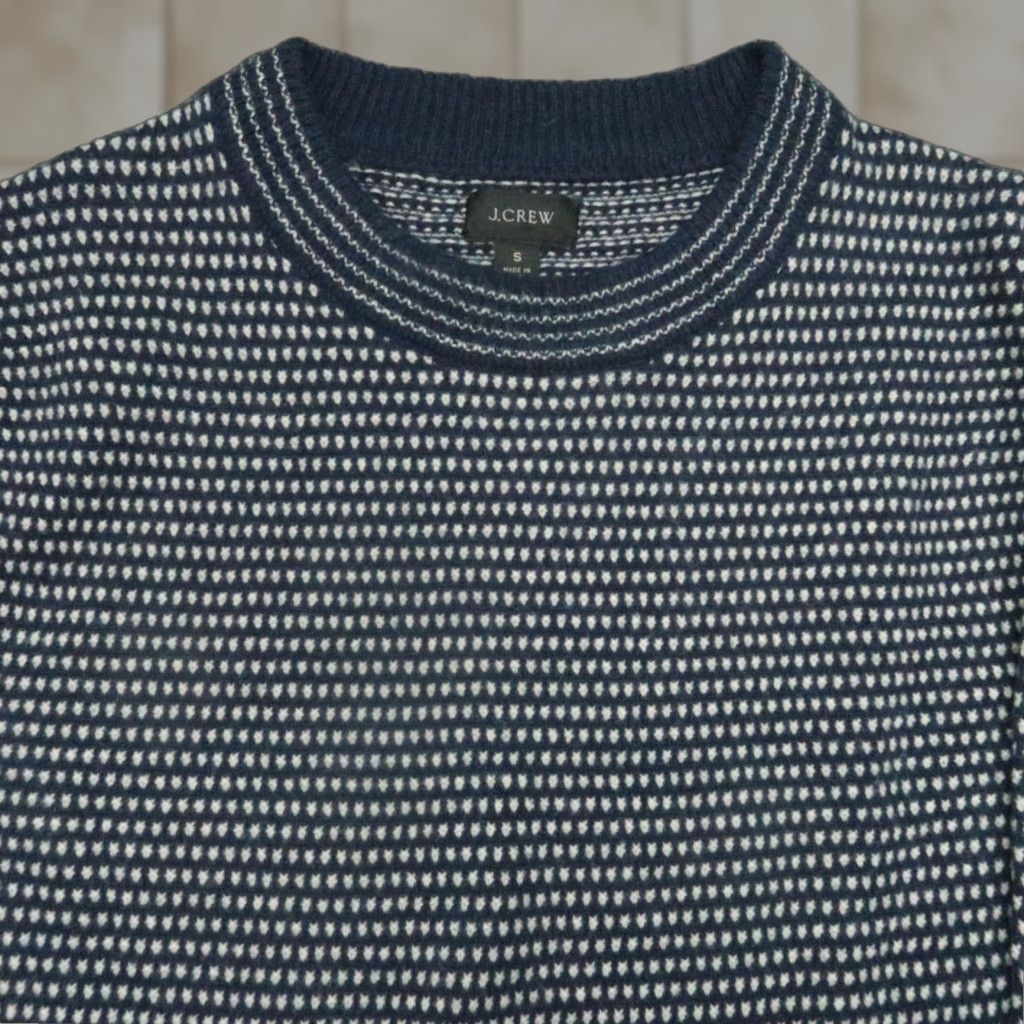 J.Crew J.CREW Sweater Mens Small Blue Wool Crew Neck Long Sleeve Pullover Knitted Knit Casual, Travel, Party/Cocktail, Fall Winter Spring Mens Size US S / EU 44-46 / 1 - 1 Thumbnail