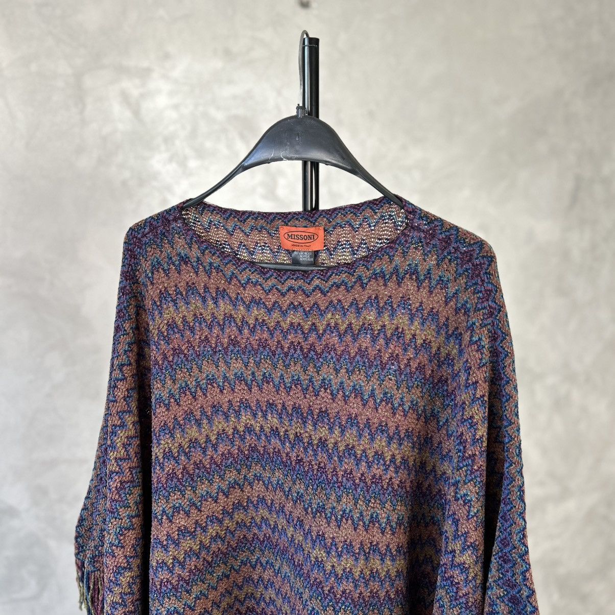 Missoni NWT Missoni Zig Zag Knit Poncho Size ONE SIZE - 3 Thumbnail
