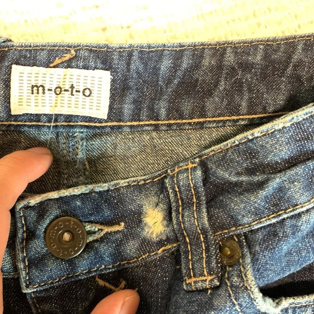 Urban Outfitters MOTO Women's Denim Mini Skirt - Stylish Casual Wear Size 28" / US 6 / IT 42 - 3 Thumbnail