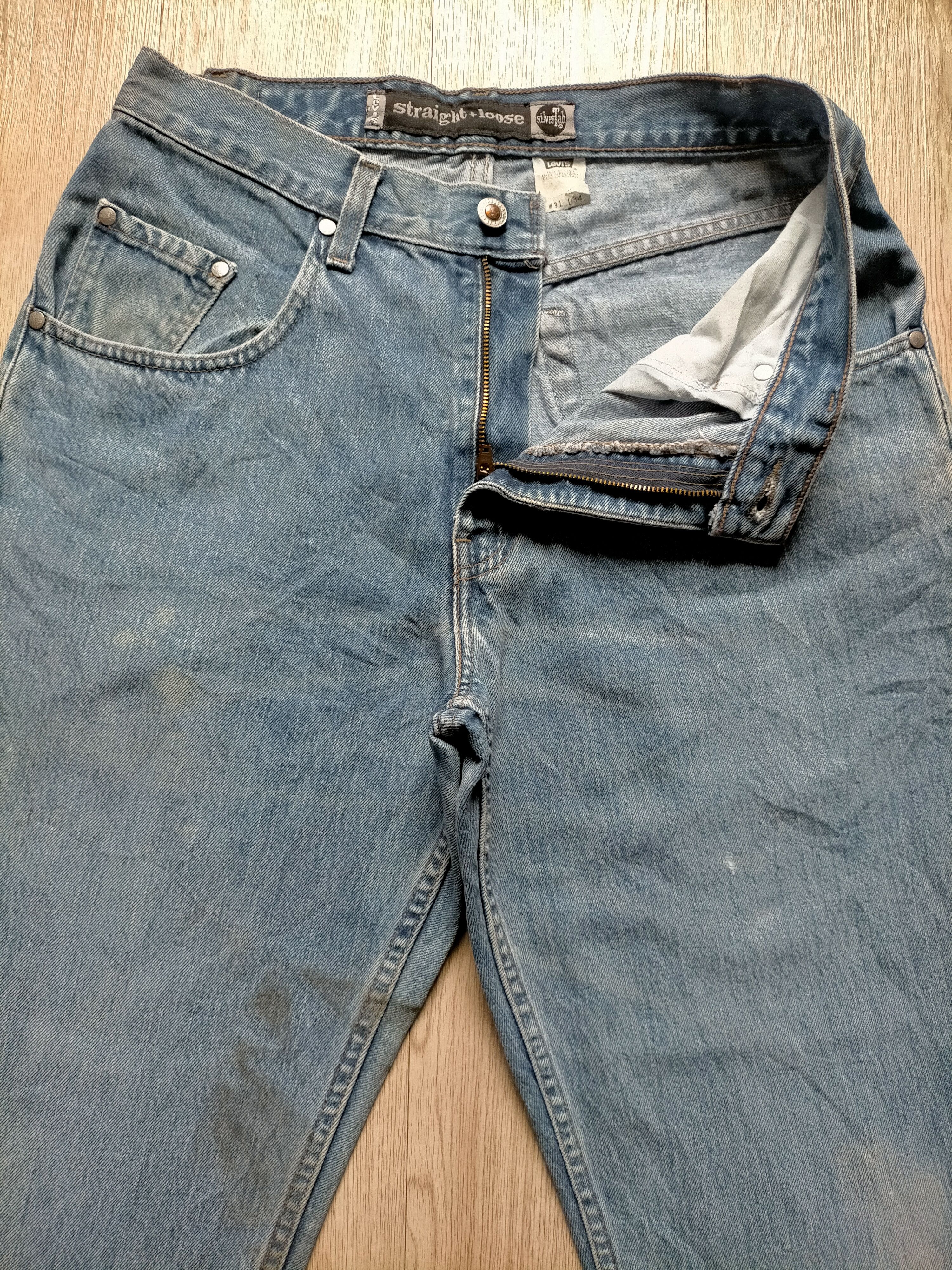 Levi's Vintage 90s Levis Silvertab Loose Straight Jeans Size US 31 - 3 Thumbnail