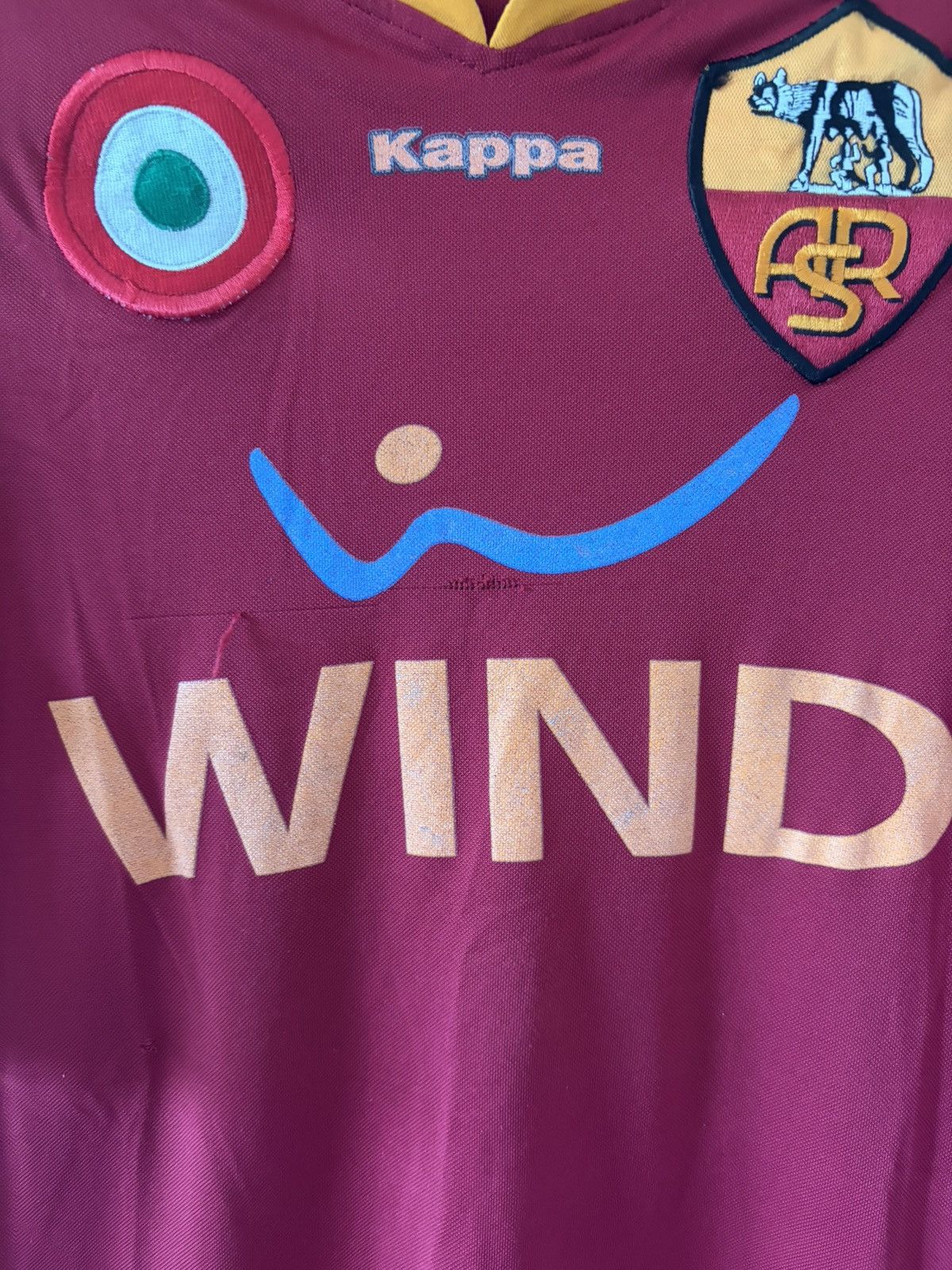 AS Roma kappa 2007/2008 domowa — zdjęcie 2