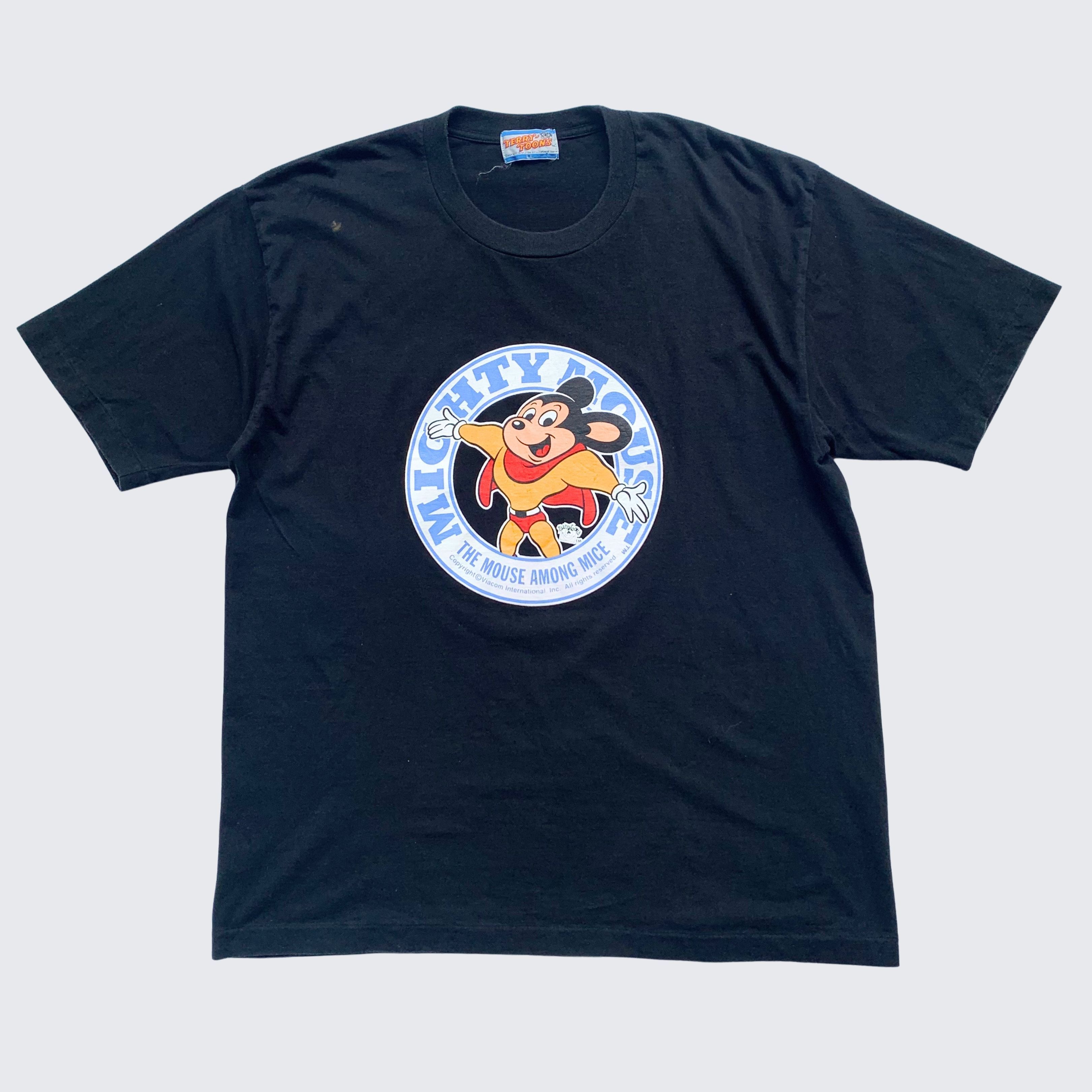 Vintage Vintage Mighty Mouse 1990s By Viacom Terry Toons Tee Size US L / EU 52-54 / 3 - 1 Thumbnail