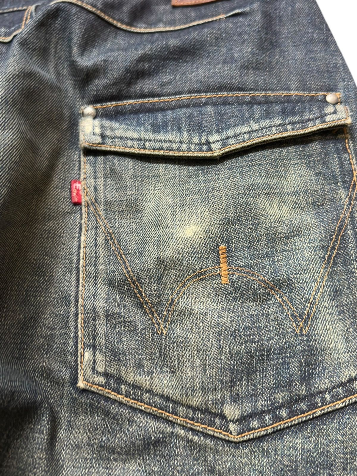 Edwin Vintage E-Function Edwin Curly Mudwash Ripped Denim Size US 30 / EU 46 - 7 Thumbnail