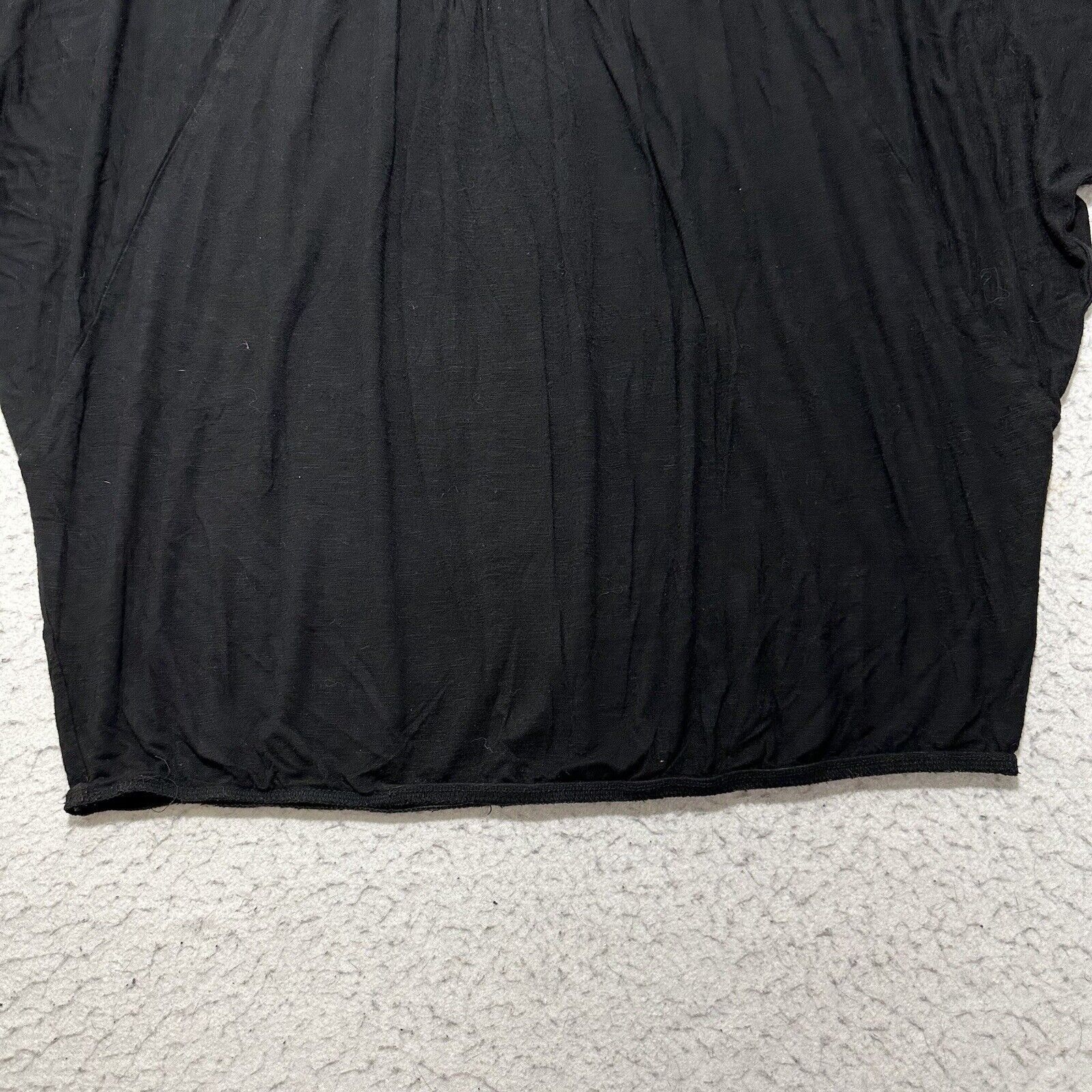 Loft LOFT Large Black Short Sleeve Pullover TShirt Lightweight Size L / US 10 / IT 46 - 7 Thumbnail