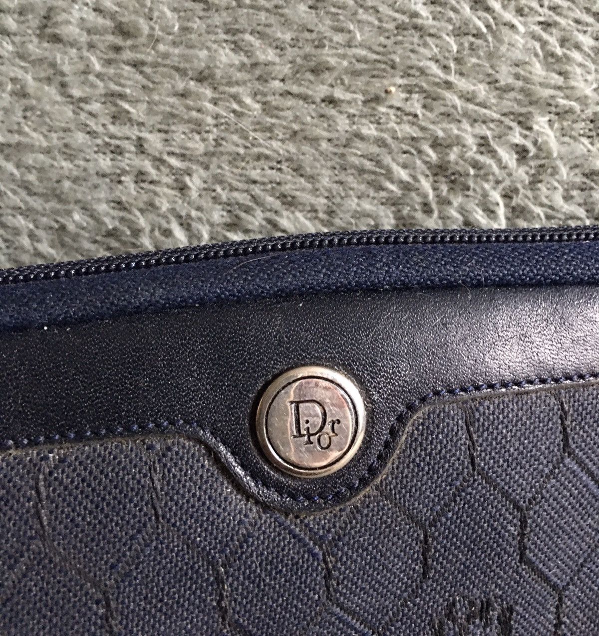 Dior × Vintage Christian Dior Canvas Monogram Vintage Clutch Travel Bag Size ONE SIZE - 3 Thumbnail
