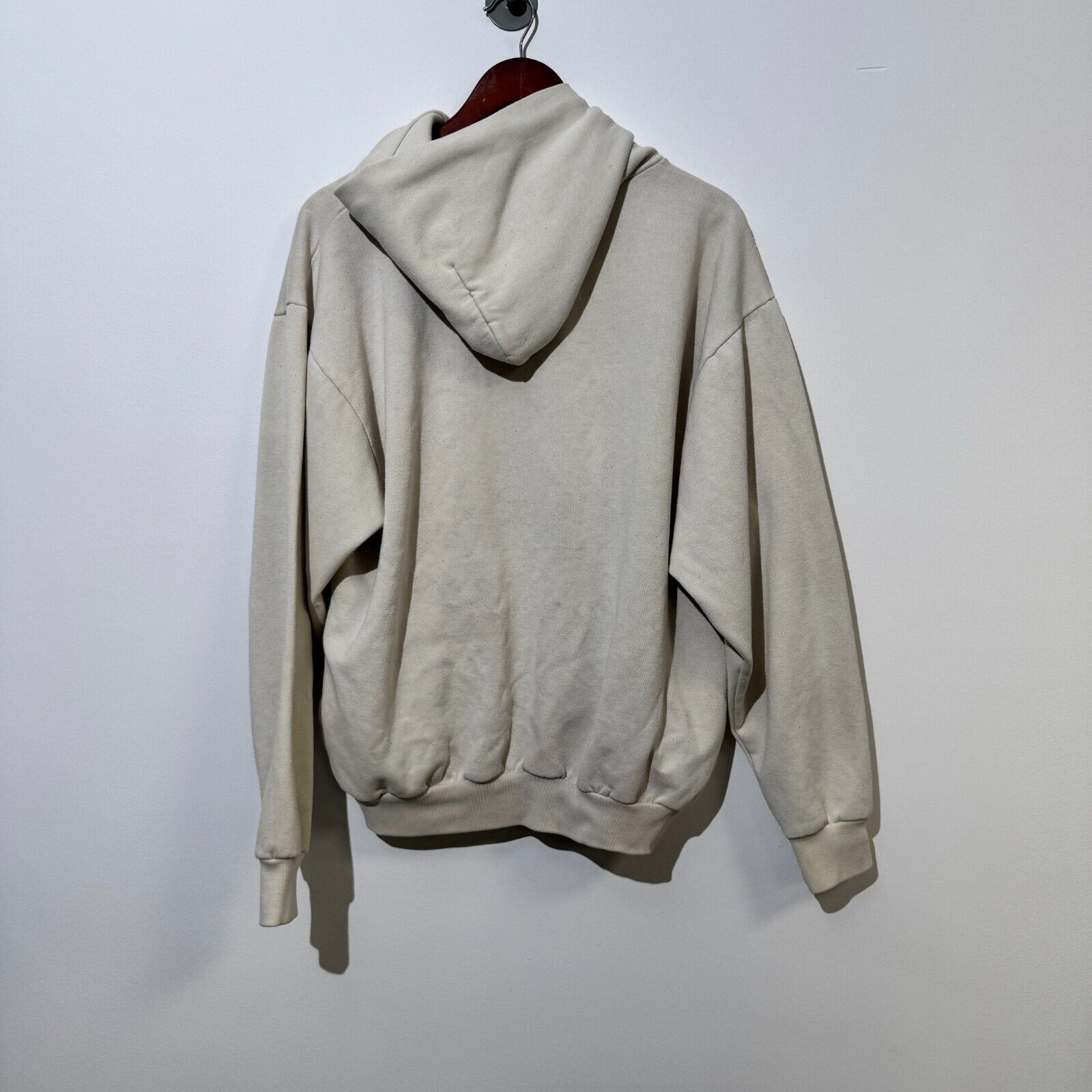 Vintage Vintage Unisex Beige Cotton Hoodie Size L Pennstate Button Size US L / EU 52-54 / 3 - 7 Thumbnail