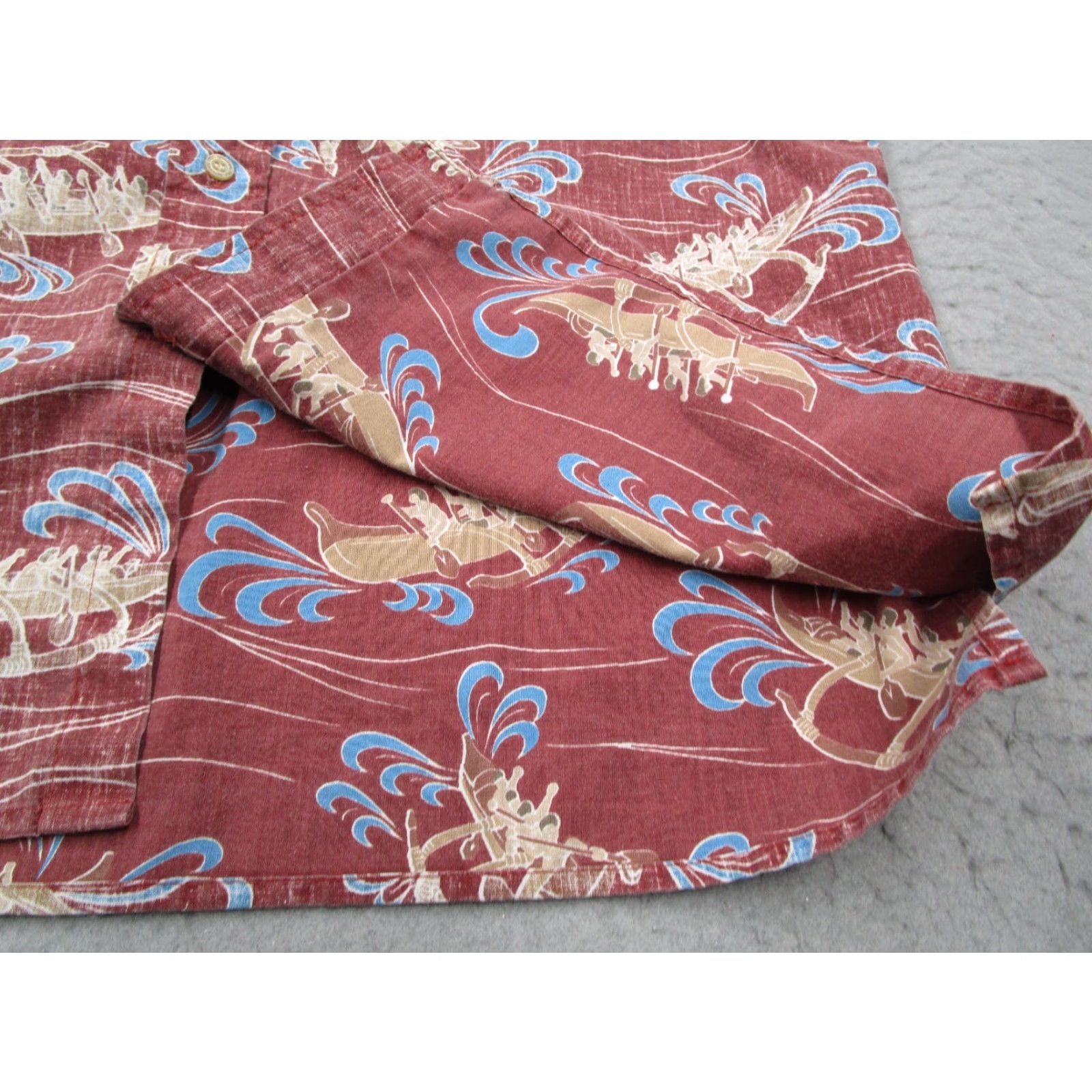 Reyn Spooner VINTAGE Reyn Spooner Shirt Men Large Red Boats Tiki Reverse Print Geometric Hawaiian Retro USA Size US L / EU 52-54 / 3 - 4 Thumbnail