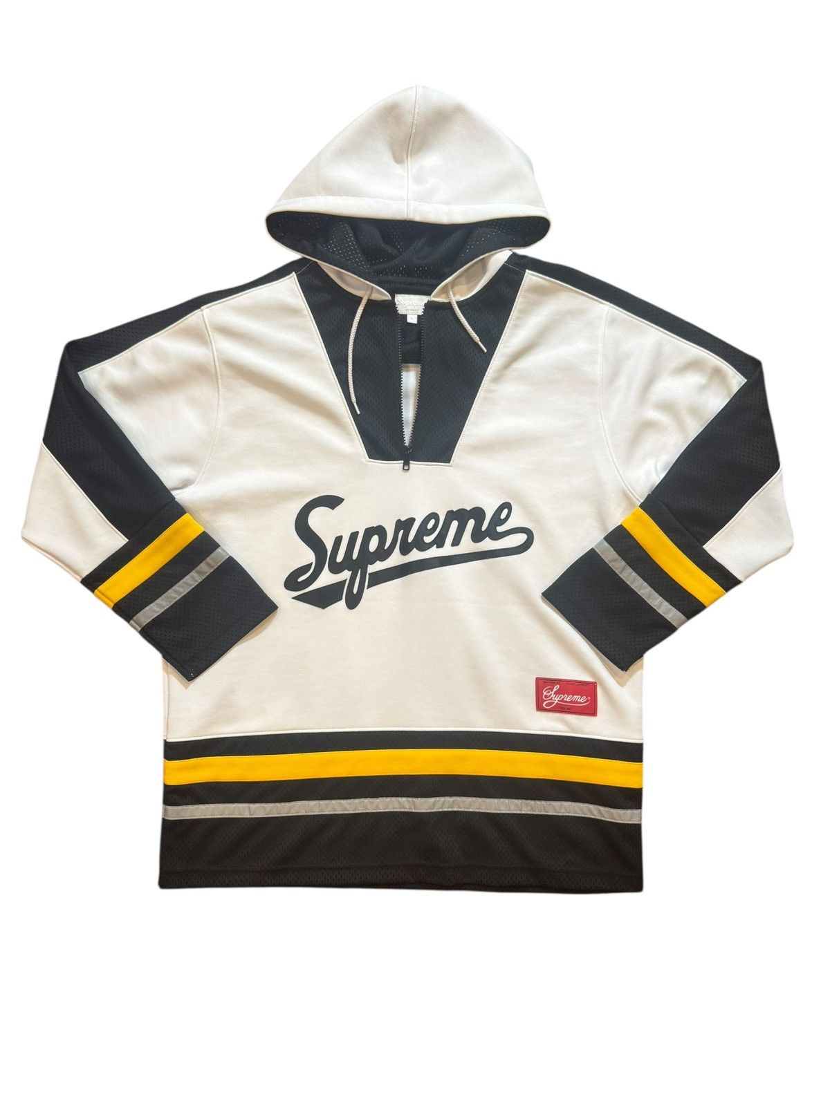 Supreme Supreme 3M Reflective Half Zip Hockey Hoody Large | Grailed