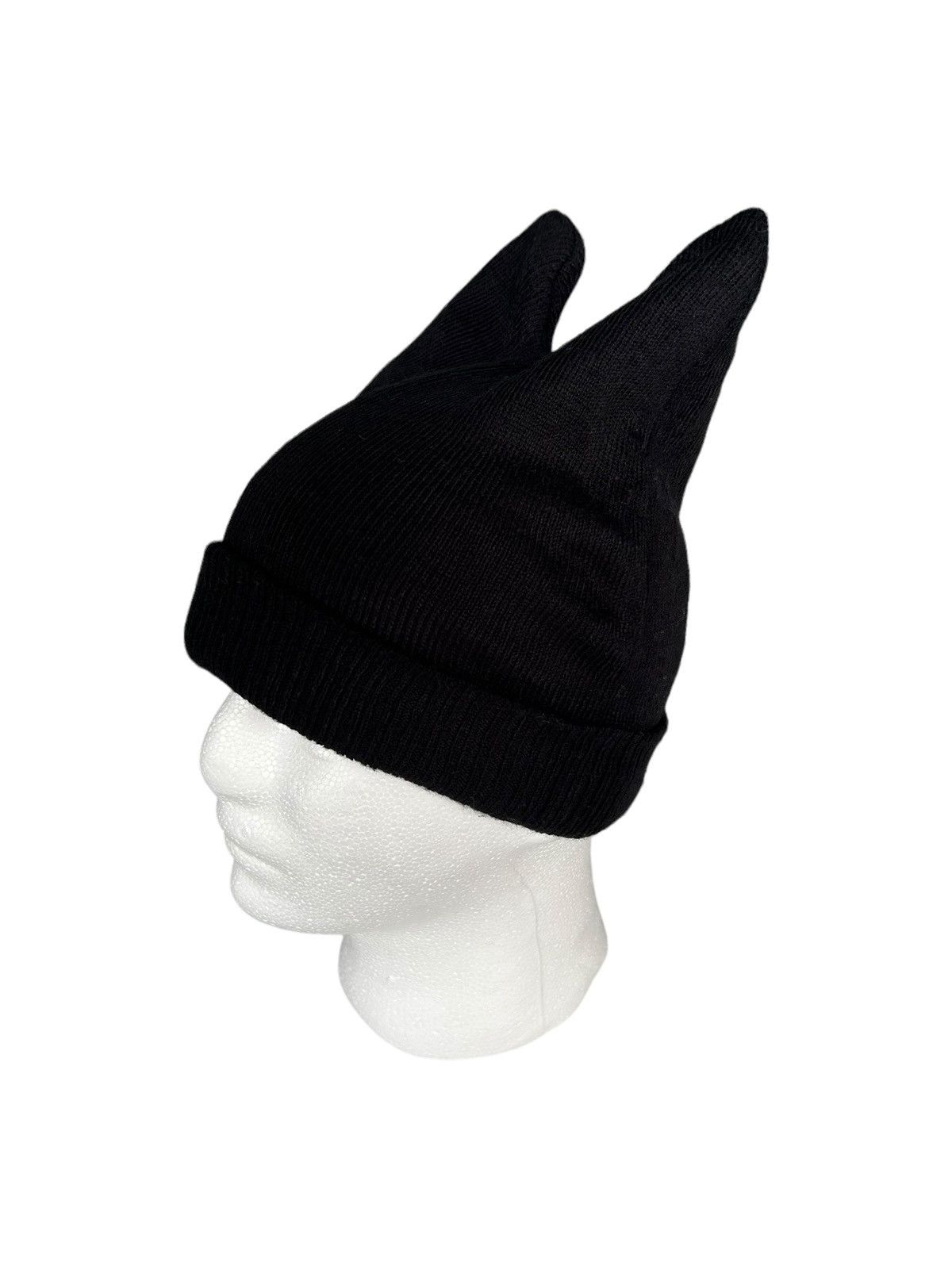 14th Addiction × Japanese Brand × Le Grande Bleu (L.G.B.) 💥DEVIL HORN Black Beanie Hats ☠️ Size ONE SIZE - 3 Thumbnail