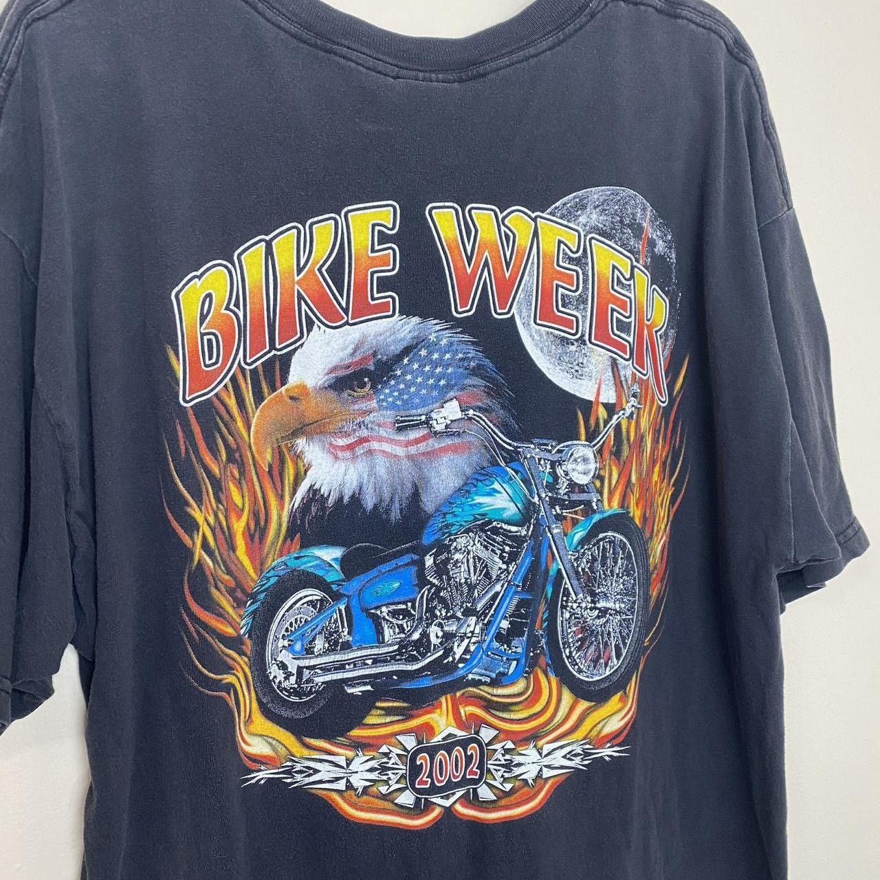 Harley Davidson 2002 Bike Week Faded Black Graphic Shirt Biker X-Large Size US XL / EU 56 / 4 - 3 Thumbnail