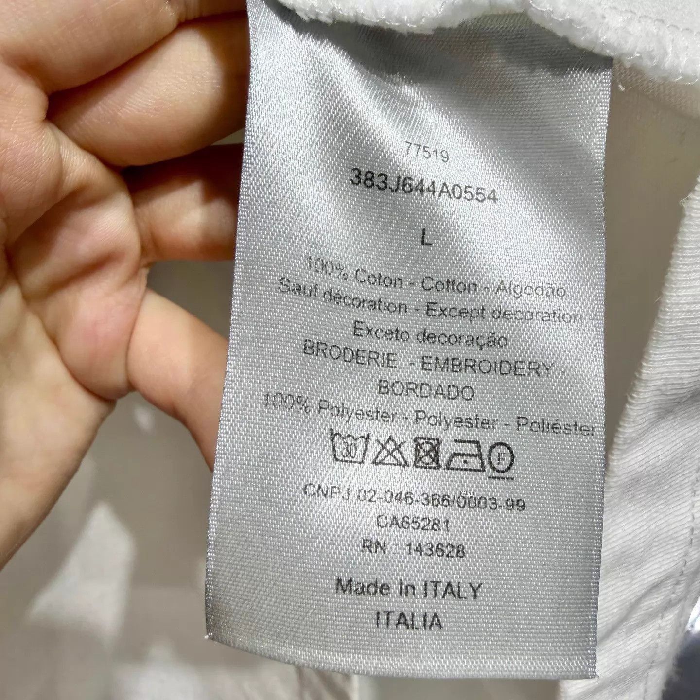 Dior White Short-Sleeve Shirt with Chest Pocket Size US L / EU 52-54 / 3 - 4 Thumbnail