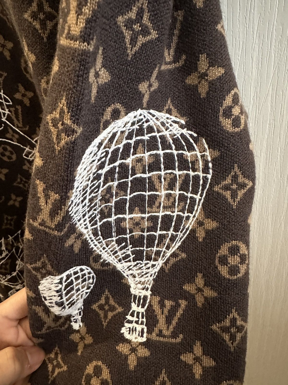 Louis Vuitton Louis Vuitton FW’23 Monogram Embroidered Wool Crewneck Size US S / EU 44-46 / 1 - 5 Thumbnail
