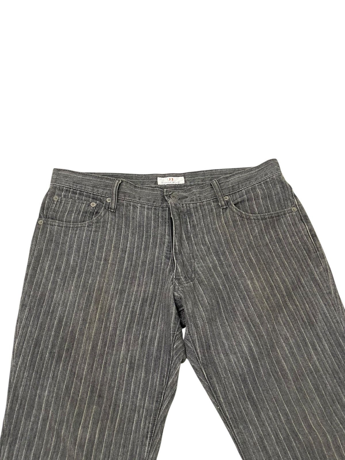 Japanese Brand Flare Jeans UJ Japan Herringbones Striped Boot Cut 2🟦4 Size US 34 / EU 50 - 16 Thumbnail