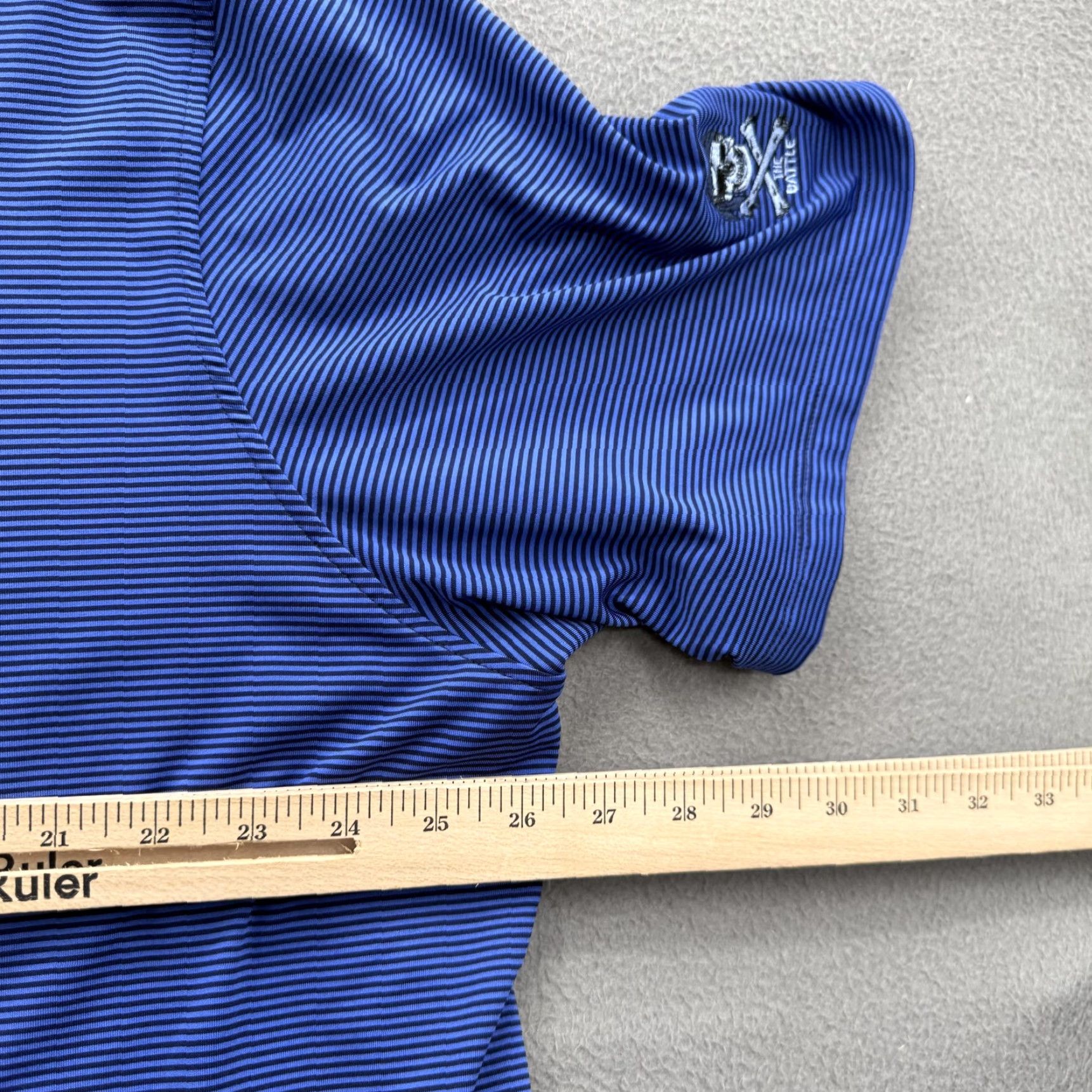 Vintage Greyson Polo Shirt Mens 2XL Blue Striped Golf Performance Stretch Polo Shirt Mens 2XL Blue Striped Golfing Performance Stretch Size US XXL / EU 58 / 5 - 5 Thumbnail