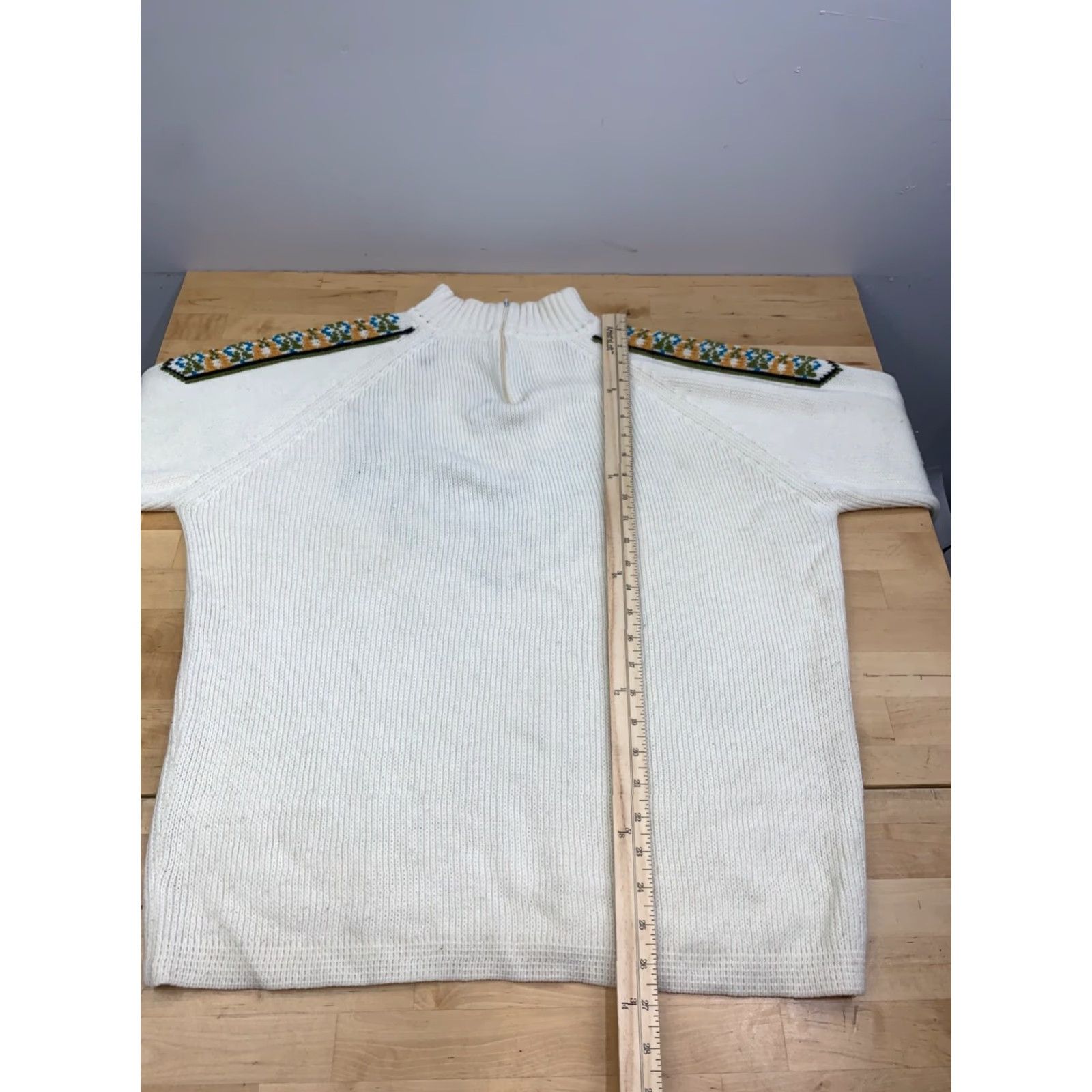 Vintage VINTAGE Full Fashioned Sweater Knit Pullover White L Women Size L / US 10 / IT 46 - 7 Thumbnail
