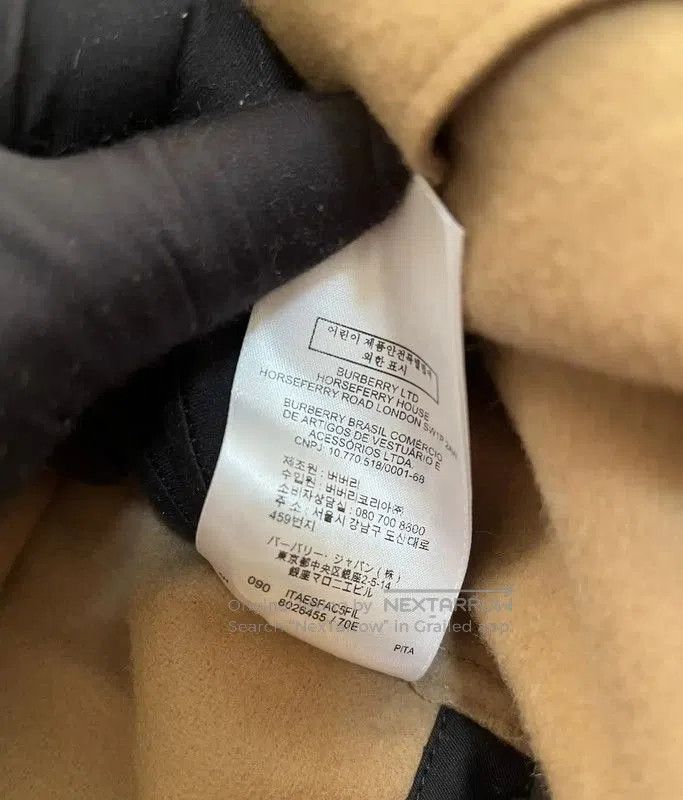 Burberry Burberry Khaki Wool Mid-Length Women's Coat. Size L / US 10 / IT 46 - 8 Thumbnail