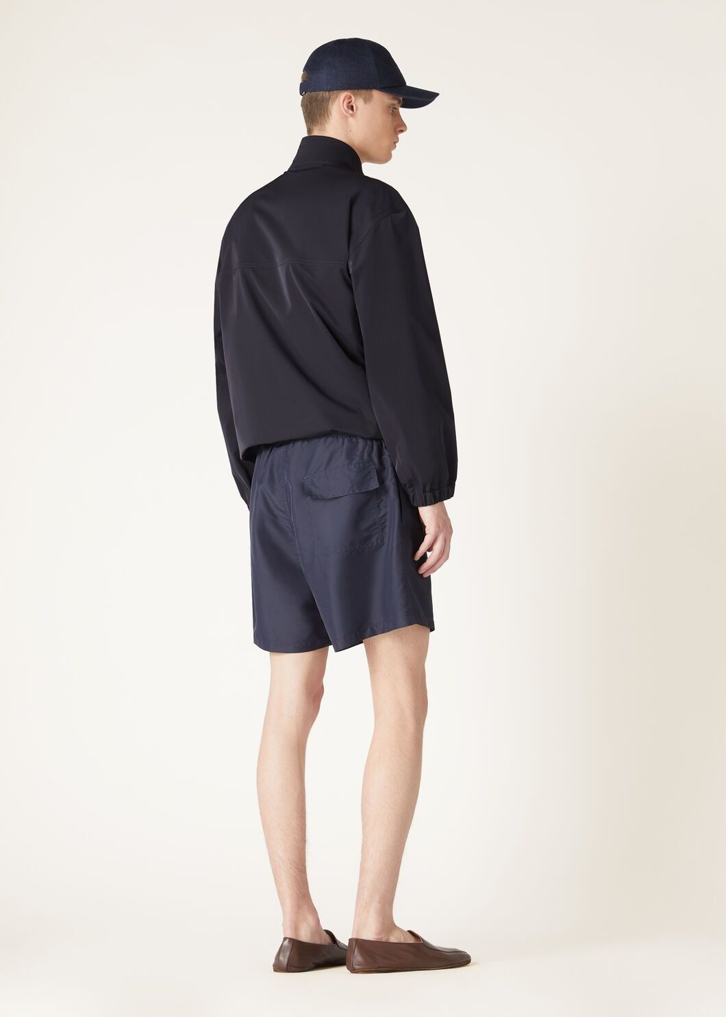 Loro Piana o1w1db10725 FAO4840 Keit Bomber Jacket in Navy Blue Size US XL / EU 56 / 4 - 5 Thumbnail