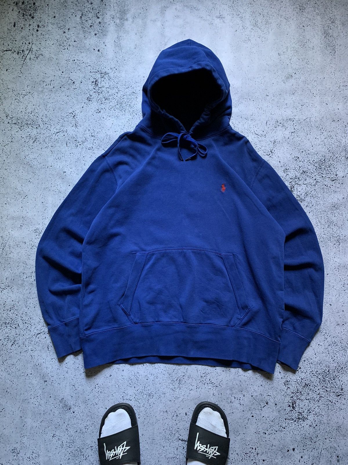 Polo Ralph Lauren Vintage Baggy Hoodie Polo Ralph Lauren Blue Red Pony Y2K USA Size US M / EU 48-50 / 2 - 2 Thumbnail
