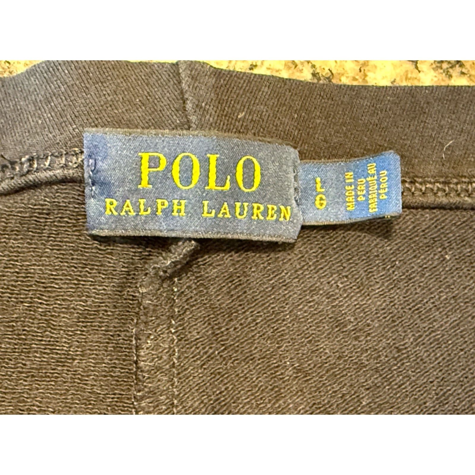Polo Ralph Lauren Polo Ralph Lauren Riding Leggings Navy Blue Faux Leather Patches Size L Women Size 36" / US 14 / IT 50 - 6 Thumbnail