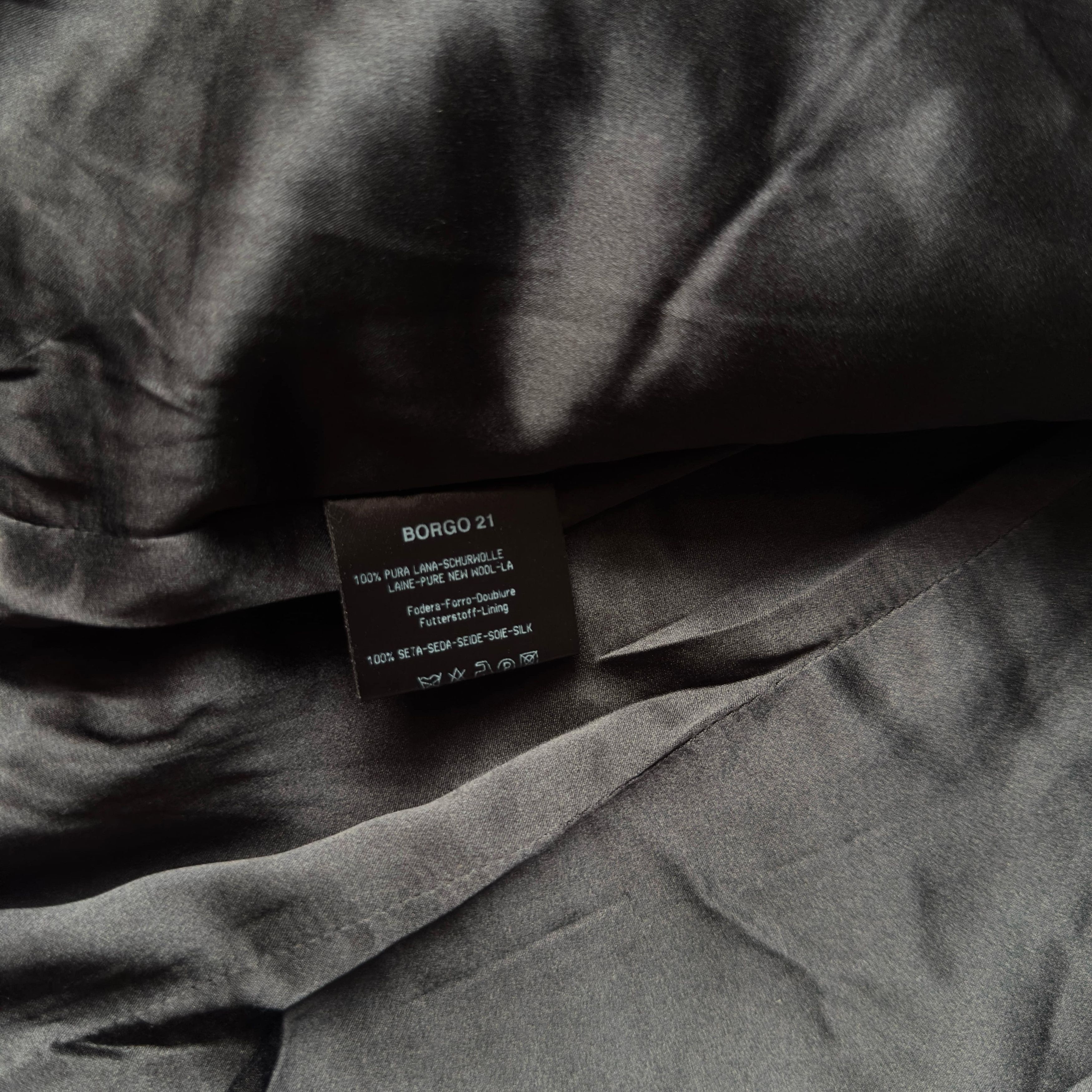Giorgio Armani Giorgio Armani Classico Black Blazer Silk Wool Jacket Size 48R - 3 Thumbnail