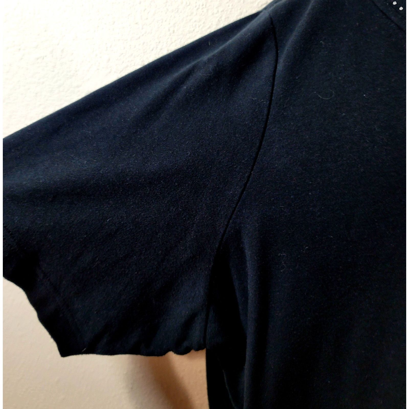 Other Quacker Factory Black Rhinestone V Neck Top 3X Plus Size 3XL / US 20-22 - 6 Thumbnail