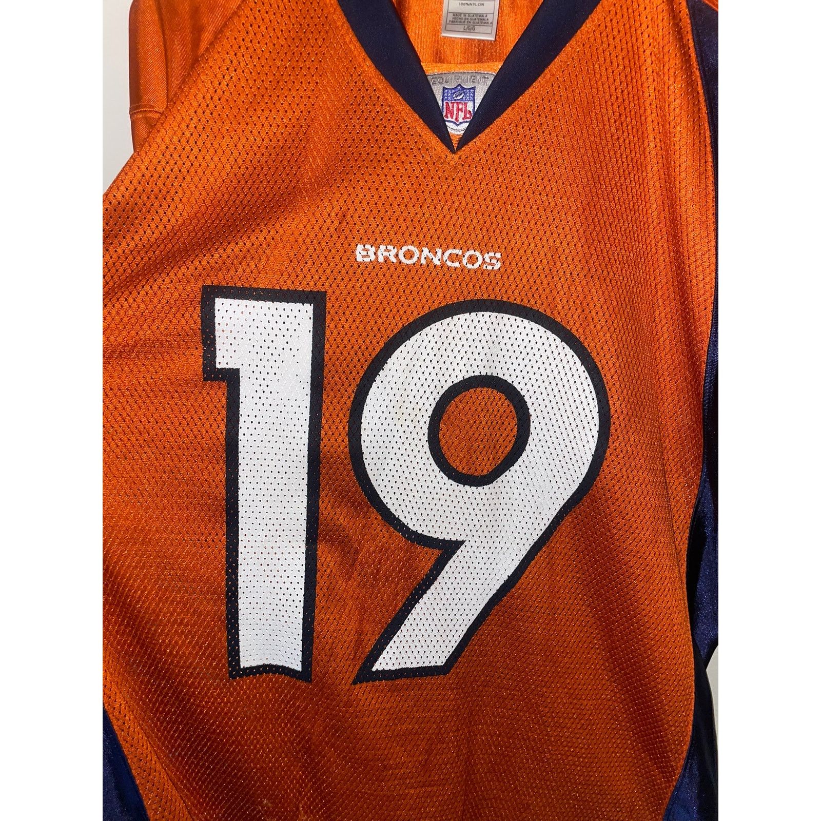 Reebok Y2K Denver Broncos NFL Eddie Royal #19 Football Jersey 2000s Size US L / EU 52-54 / 3 - 3 Thumbnail