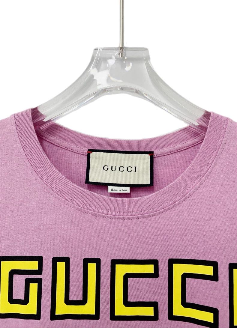 Gucci Gucci Pink pineapple print cotton round-neck short sleeves Size XXS / US 00 / IT 34 - 3 Thumbnail