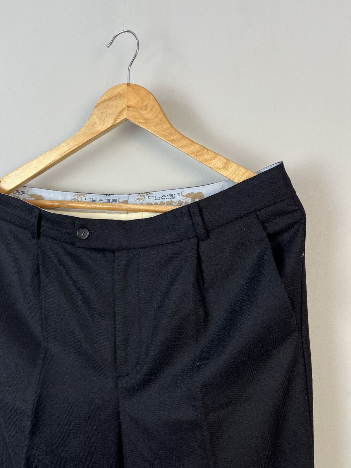 Cavalli Class × Roberto Cavalli Class Roberto Cavalli Luxury Classic Wool Pants Trousers Size US 32 / EU 48 - 3 Thumbnail