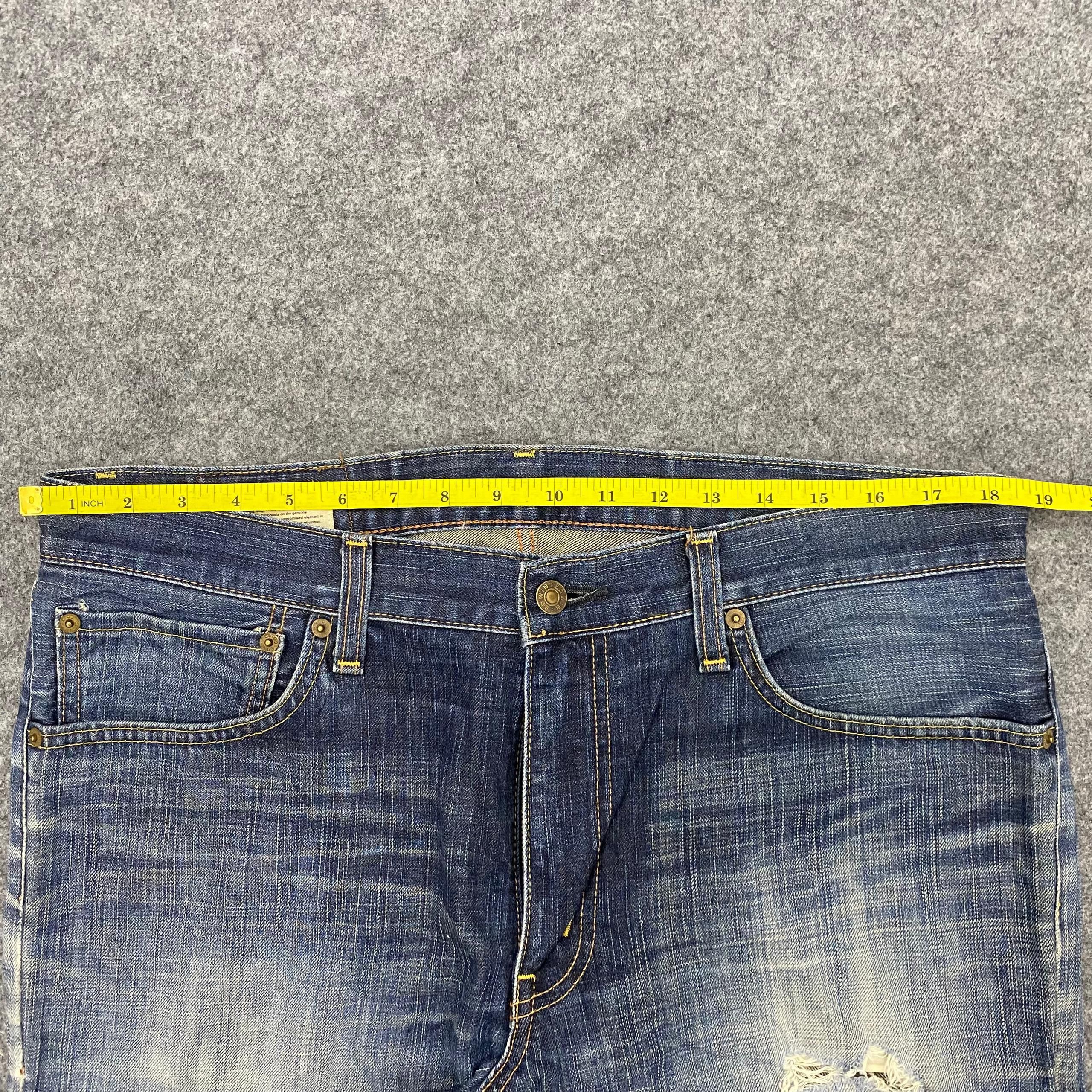 Edwin 💥Best Offer💥Vintage Edwin 503 Distressed Denim Size US 37 - 4 Thumbnail