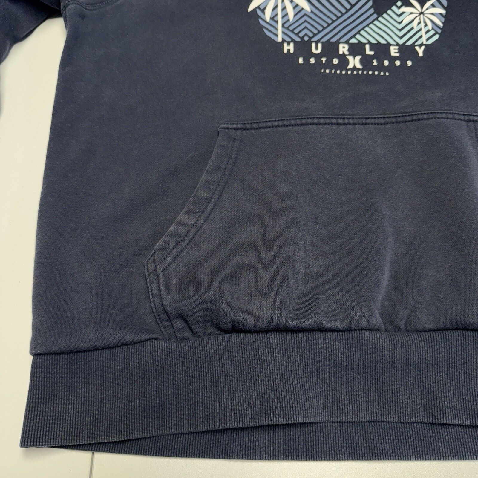 Hurley Hurley Hoodie Mens Large Blue Surf Skate Sweatshirt Size US L / EU 52-54 / 3 - 8 Thumbnail