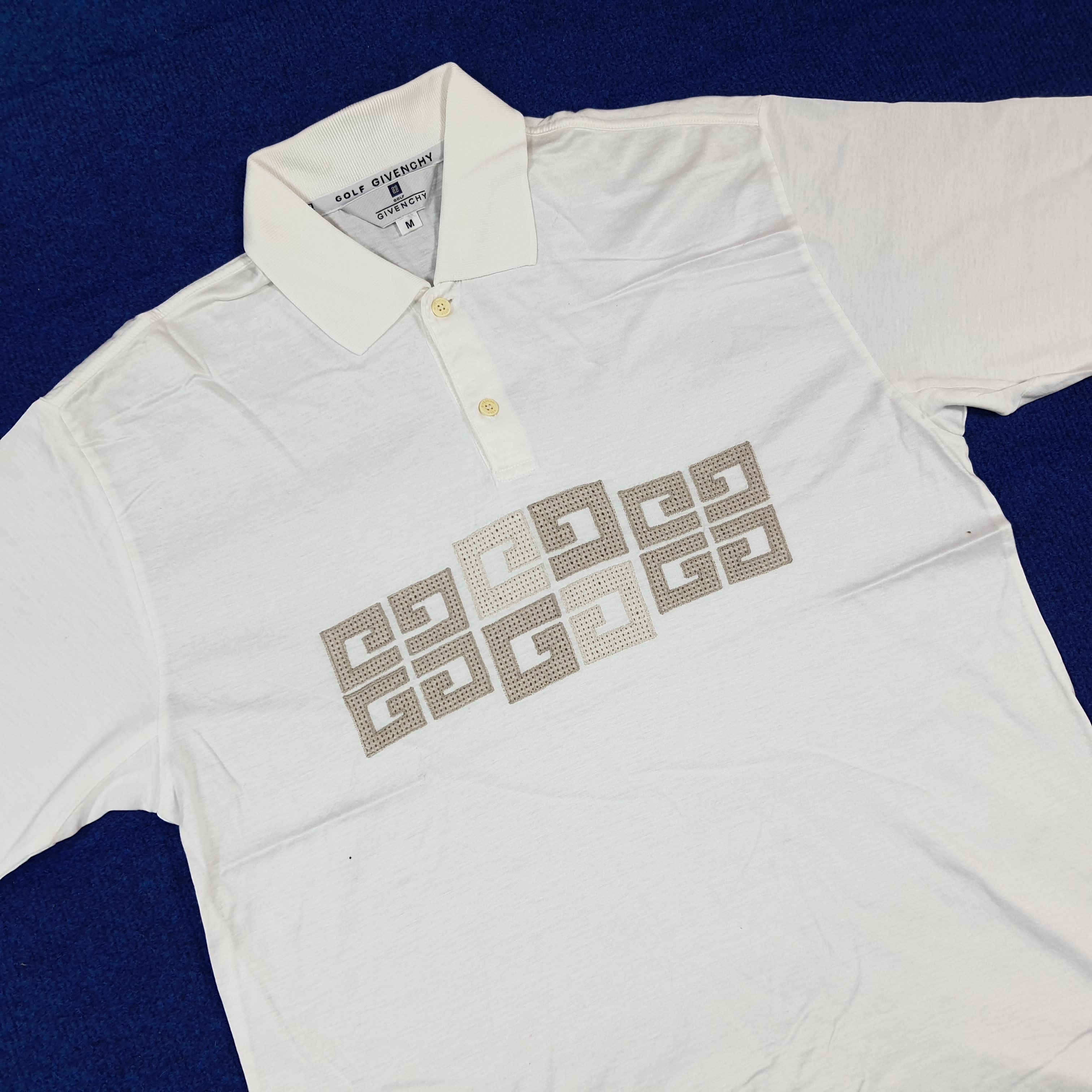 Givenchy Vintage Givenchy Golf White Polo Shirt C294N45 Size US M / EU 48-50 / 2 - 2 Thumbnail