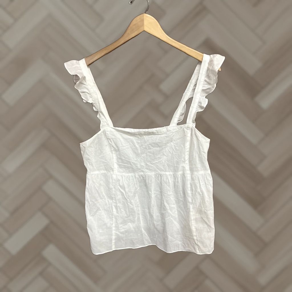 Loft LOFT White Tank Top Womens XL New With Tags Tank Women XL White Loft Tank Top Size XL / US 12-14 / IT 48-50 - 1 Thumbnail