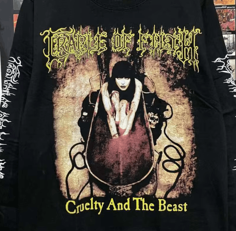 Y2k Vintage Oversized T-shirts Dark Gothic
