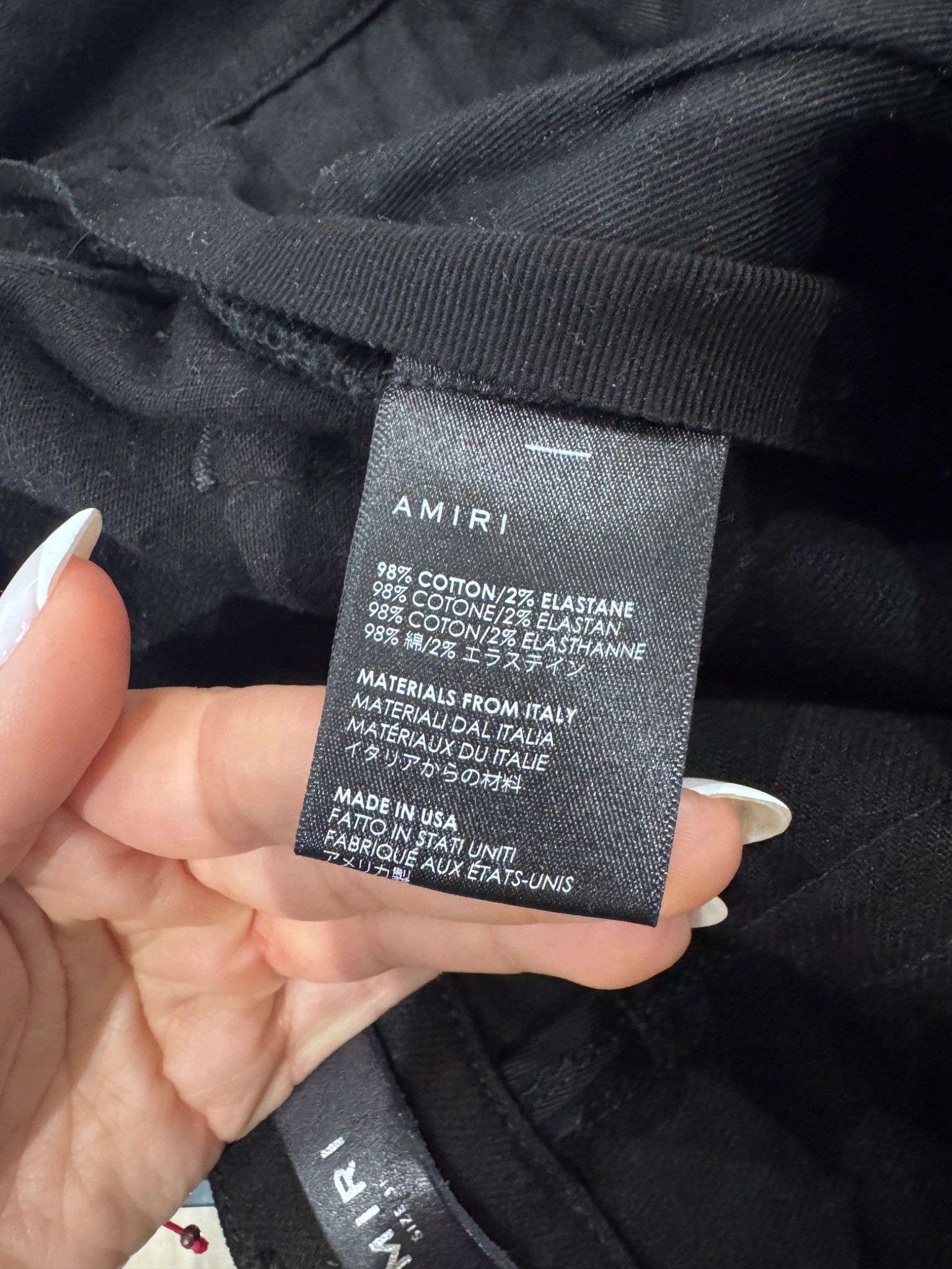 Amiri Amiri MX1 Distressed Black Jeans Size US 31 - 4 Thumbnail