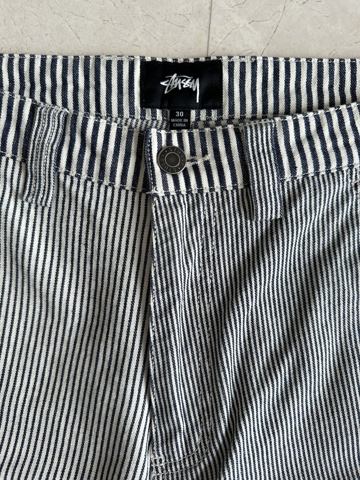 Stussy Mixed Stripe Work Pants Size US 30 / EU 46 - 4 Thumbnail