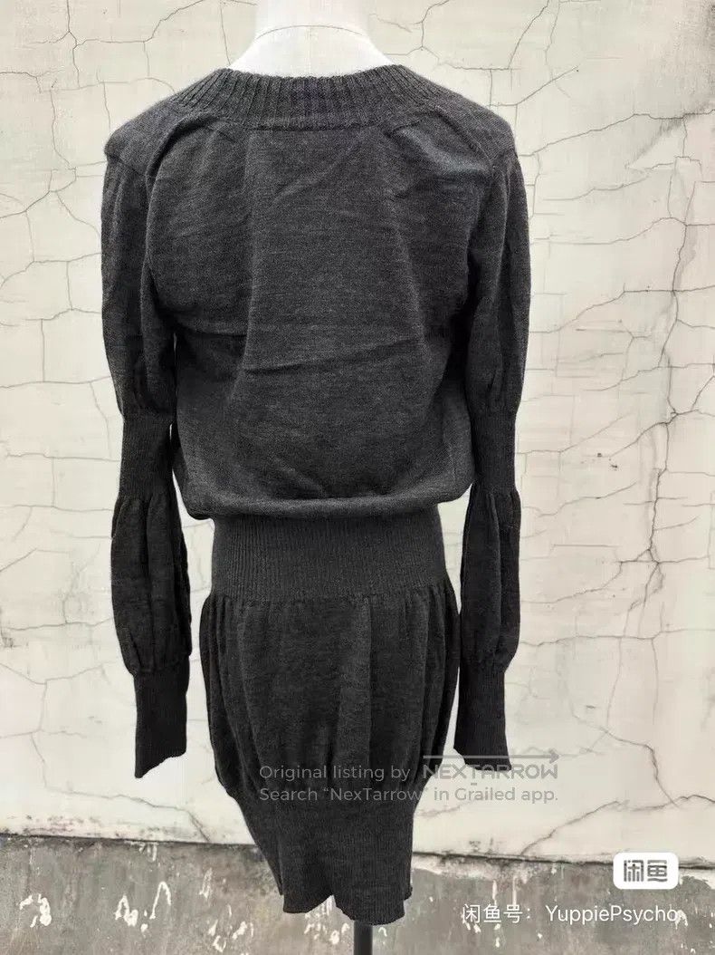 Comme des Garcons Comme des Garcons Wool Knit Sweater Cardigan Dress Size S / US 4 / IT 40 - 4 Thumbnail