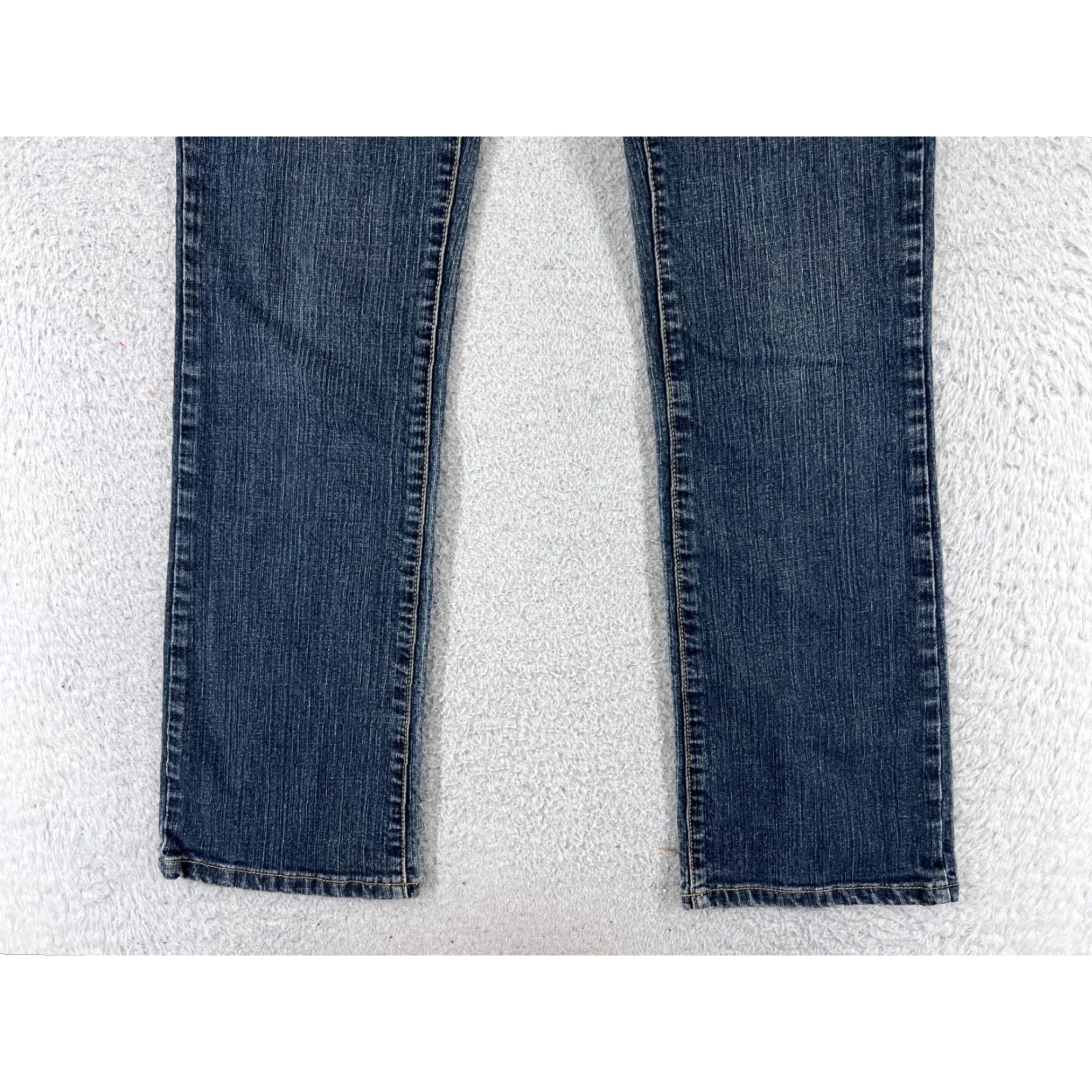 Denime Twentyone Jeans Women Boots-cut Denim Blue 29x31 Low Rise Distressed Cotton 5-Pocket Regular Size 29" - 2 Thumbnail