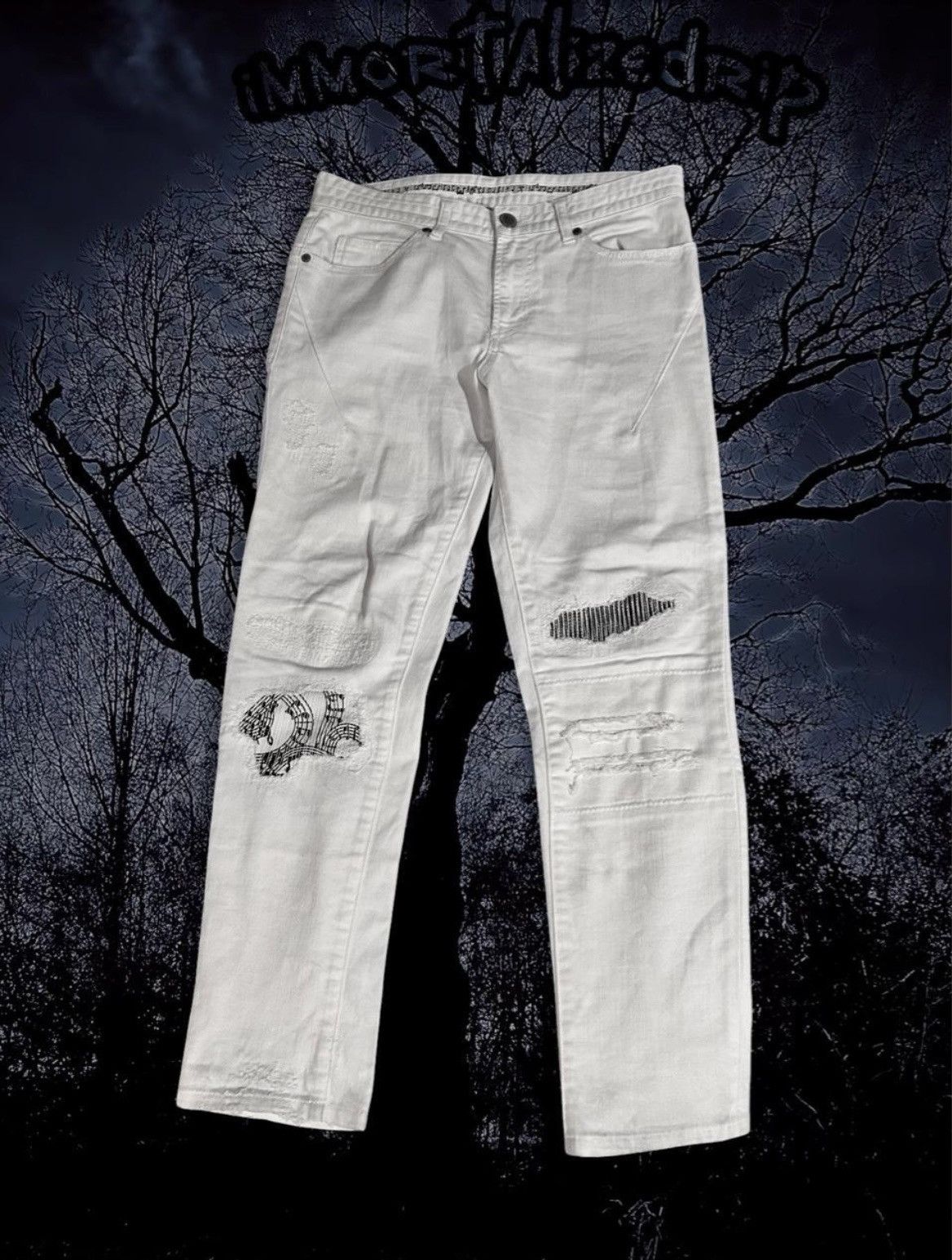 Number (N)ine Number (N)ine 2002SS “MODERN AGE” White Denim Pants
