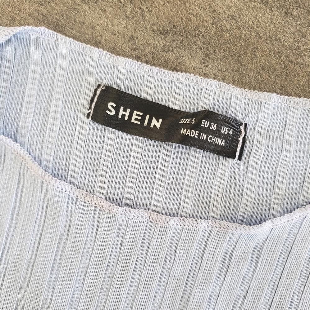 Shein Light Blue Cropped SHEIN Flared Long Sleeve Size S / US 4 / IT 40 - 3 Thumbnail