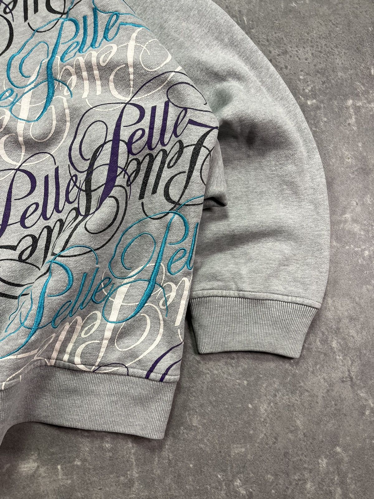 Pelle Pelle Pelle Pelle Multilogo Printed Studded Baggy Zip Hoodie XL Size US XL / EU 56 / 4 - 15 Thumbnail