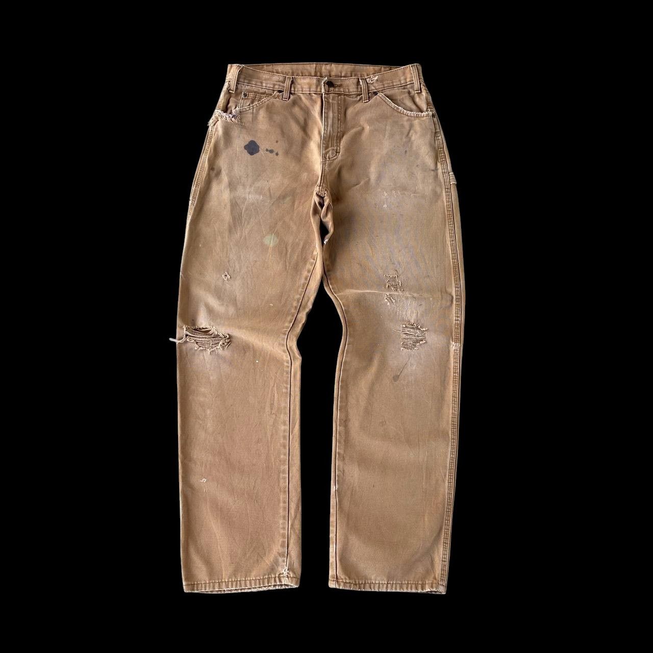 Dickies VINTAGE DICKIES DISTRESSED CARPENTER BROWN DENIM W34X34 Size US 34 / EU 50 - 5 Thumbnail