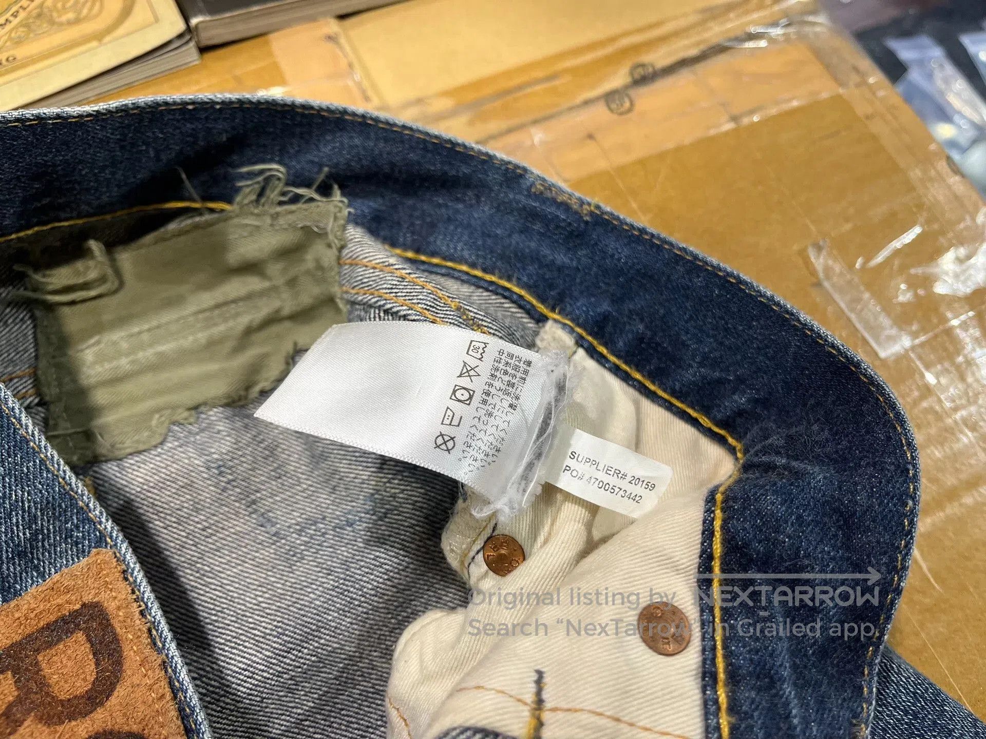 RRL Ralph Lauren RRL Vintage Limited Patch Distressed Jeans. Size US 30 / EU 46 - 5 Thumbnail