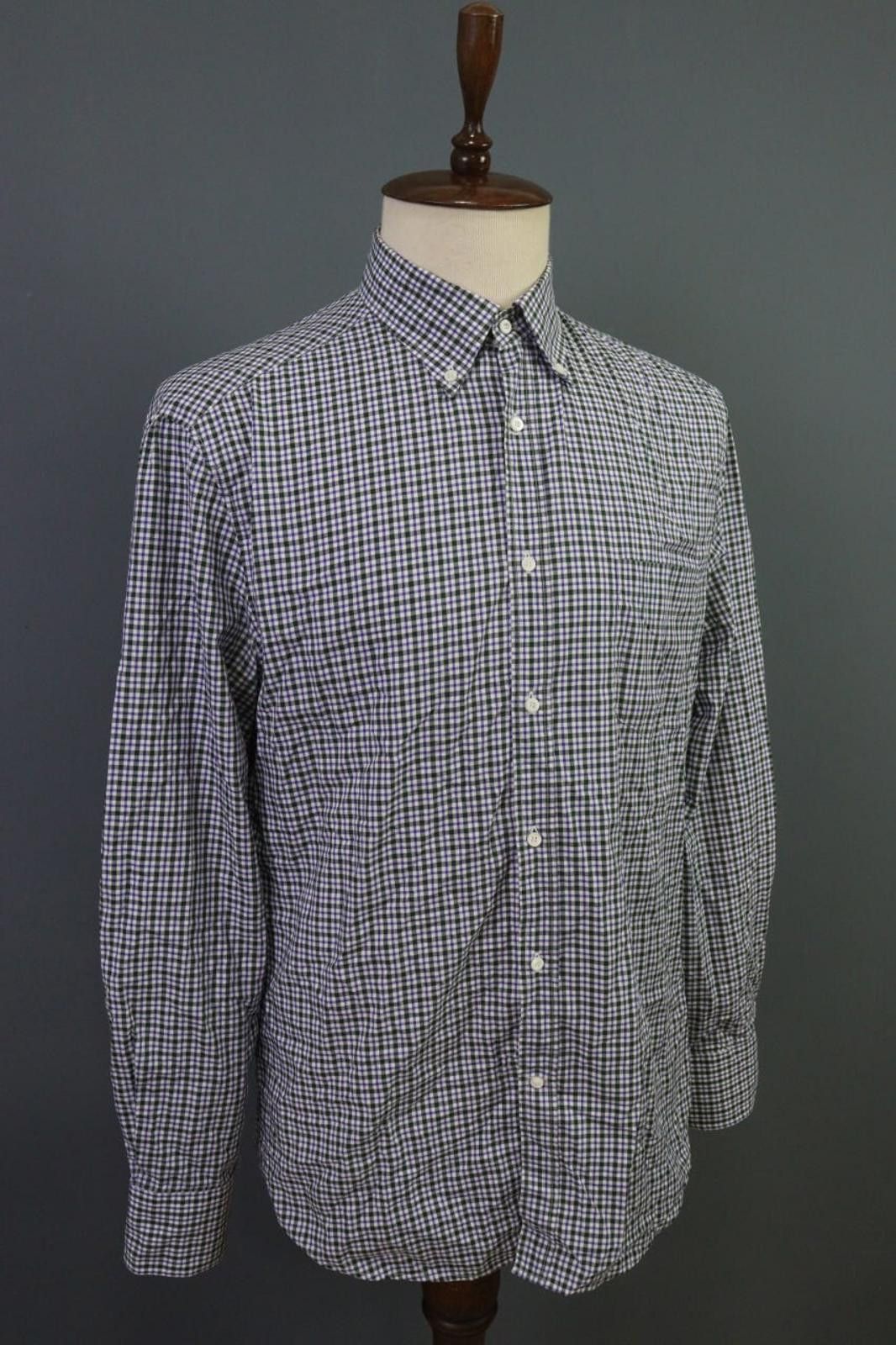 Brunello Cucinelli Brunello Cucinelli Multi Plaid Cotton Shirt Size 2XL Size US XXL / EU 58 / 5 - 9 Thumbnail