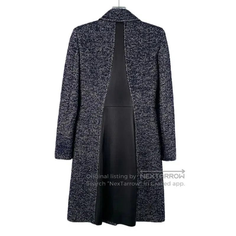 Versace Versace Blue Herringbone Women's Coat . Size M / US 6-8 / IT 42-44 - 2 Thumbnail