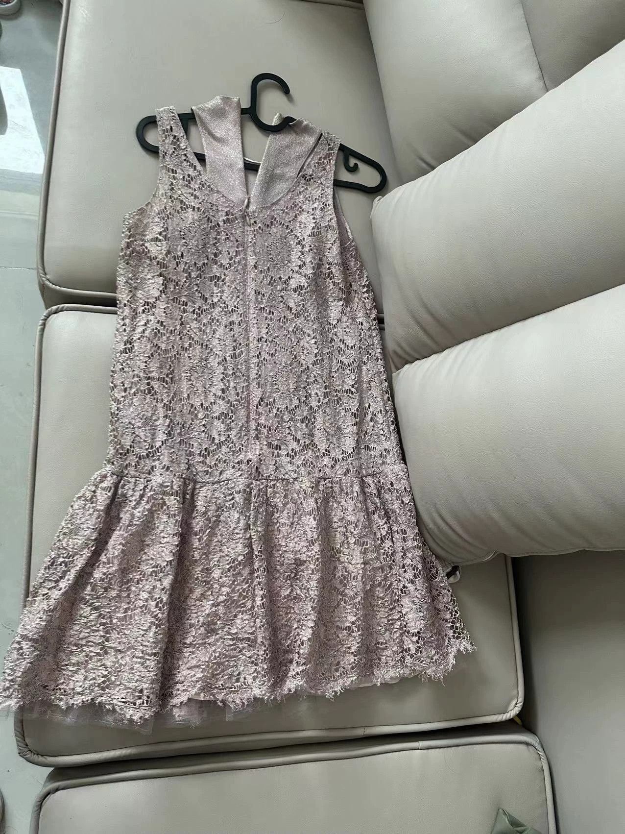 Valentino Valentino Pale Purple Lace Dress Size XS / US 0-2 / IT 36-38 - 2 Thumbnail