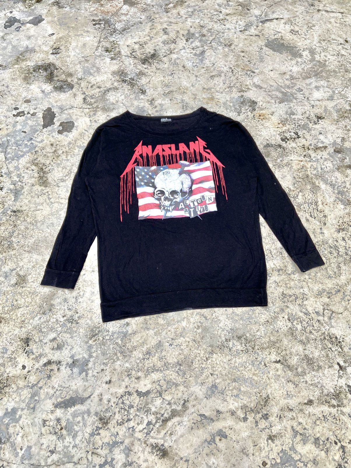 Hysteric Glamour 2000s RNA SLANG punk skull long sleeve t-shirt Size XL / US 12-14 / IT 48-50 - 4 Thumbnail