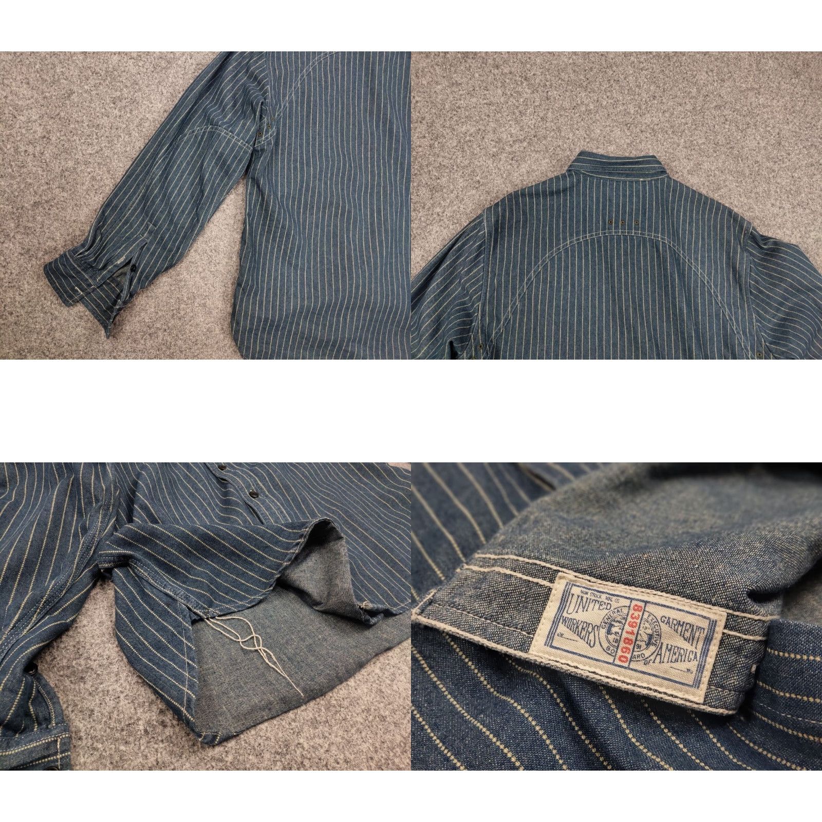 Vintage Non Stock Flyer Japan Wabash Vent Hole Vintage Style Work Shirt Size US XXL / EU 58 / 5 - 9 Thumbnail