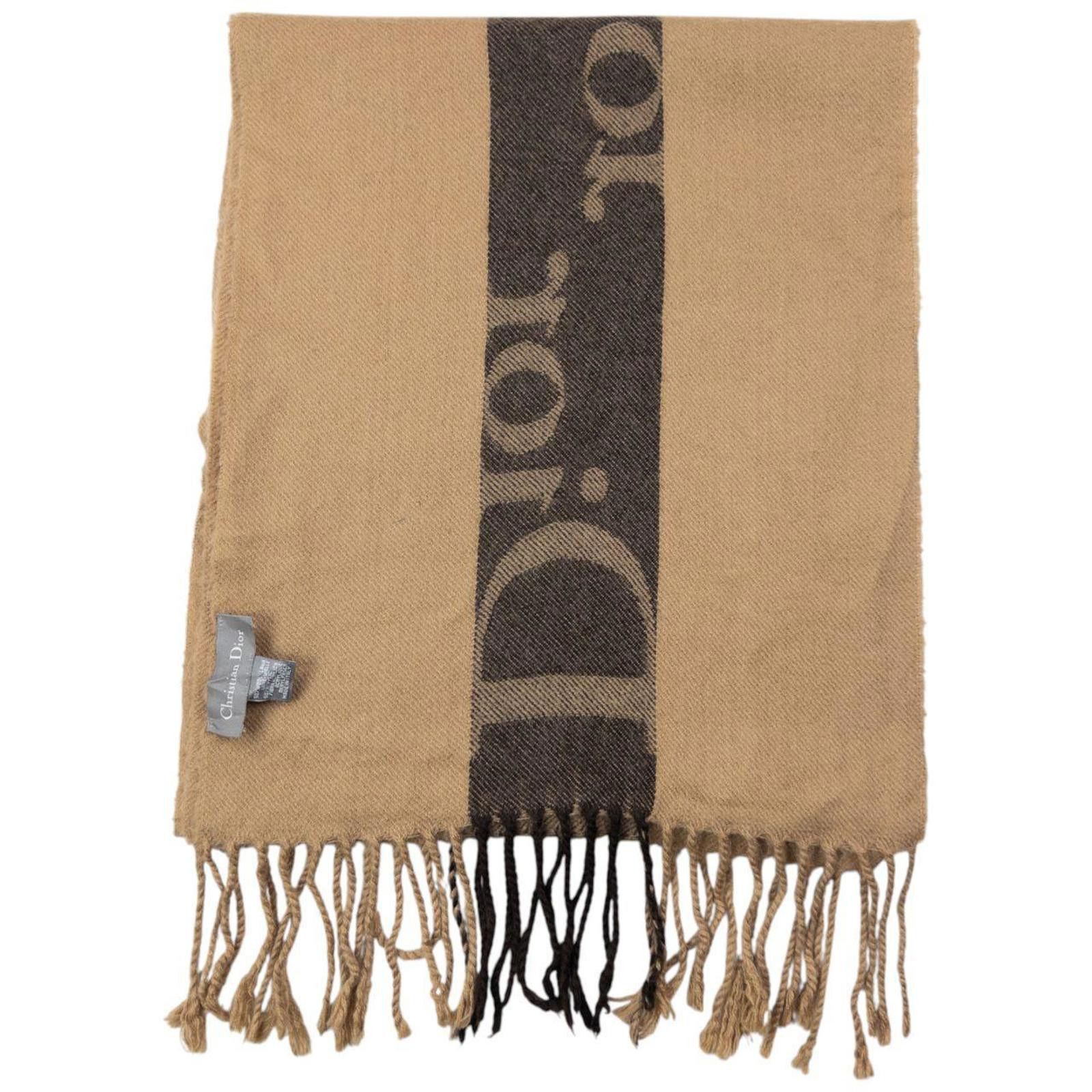 Dior Vintage 2000s Dior Wool Tassel Scarf Size ONE SIZE - 2 Thumbnail
