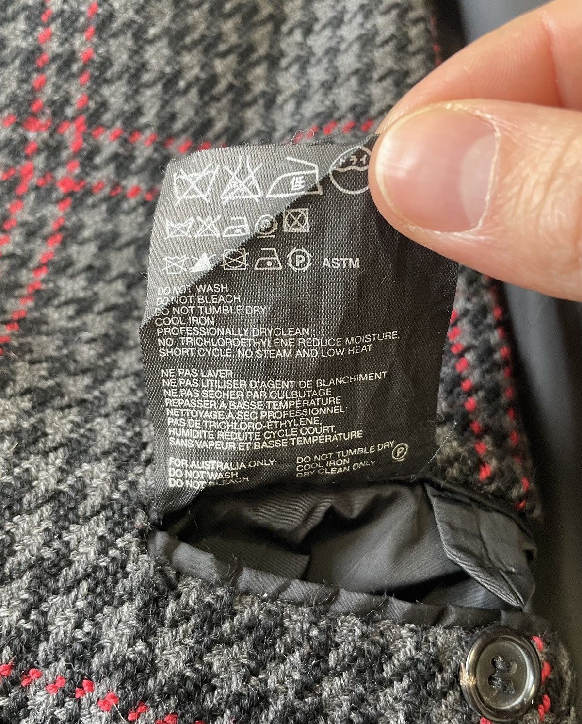 Prada Mid 2000s Check Wool Overcoat Size US XL / EU 56 / 4 - 14 Thumbnail