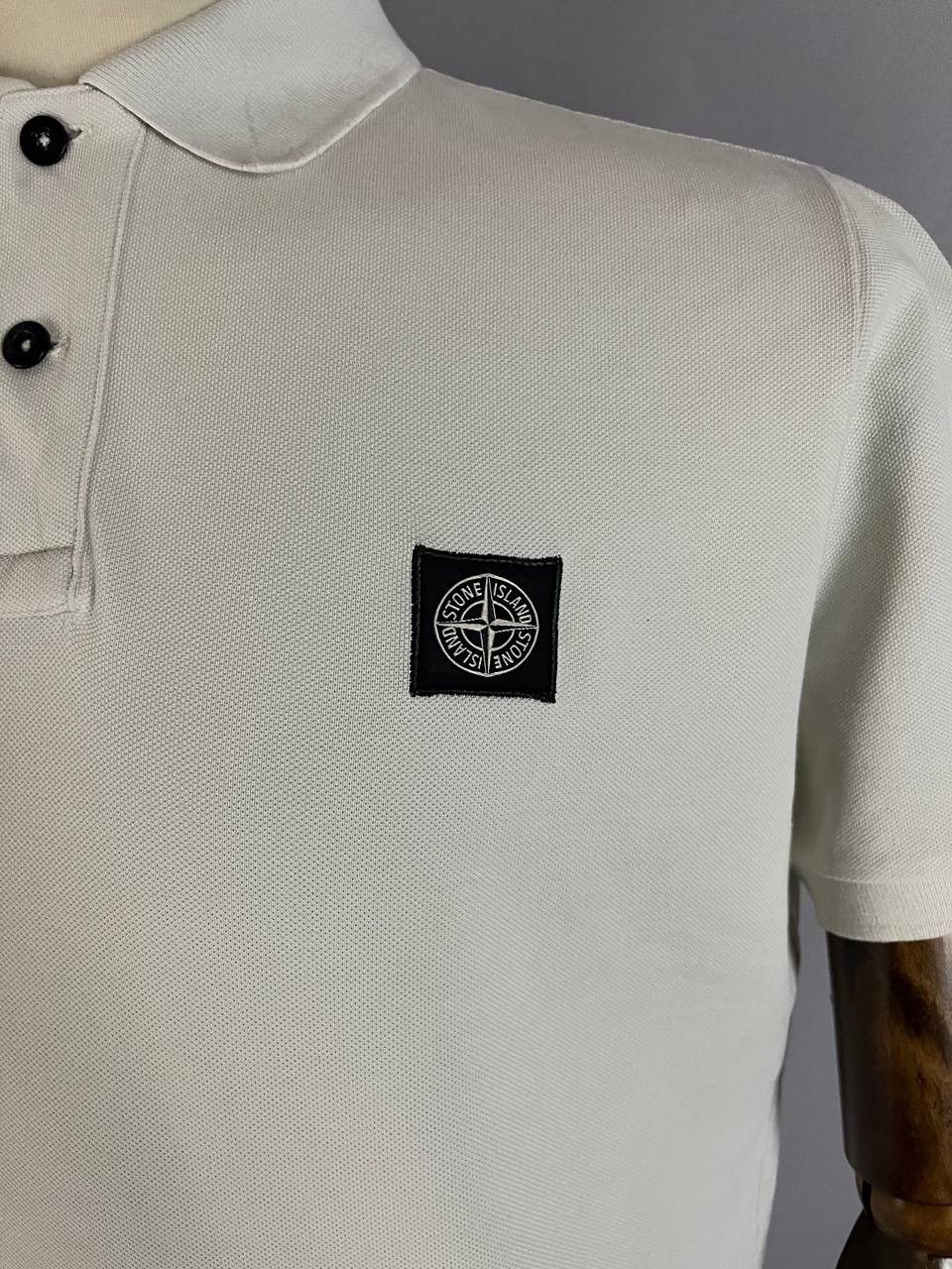 Stone Island Stone Island Polo Program Patch White Size US L / EU 52-54 / 3 - 4 Thumbnail